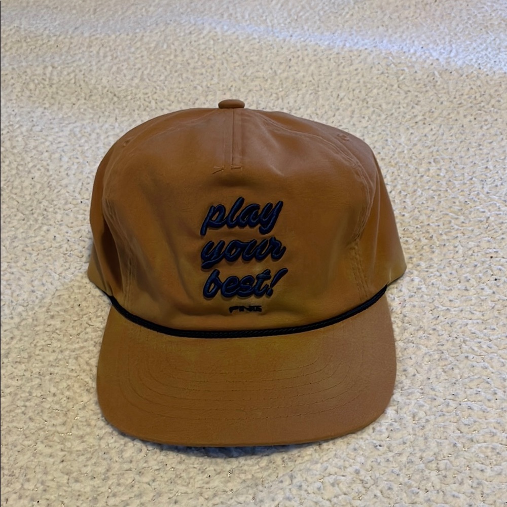 Ping Tan Cap with Play Your Best Embroidered Text